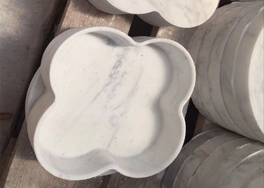 China Form-Nahrungsmittelgrad der polierten Oberfläche Marmoressenstablett kundengebundener fournisseur