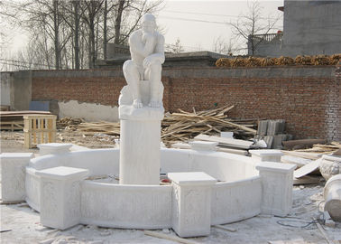 China Dekorativer Landschaftsgestaltungsluxusstein für Landhaus-Garten-Hand geschnitzten weißen Marmorbrunnen fournisseur