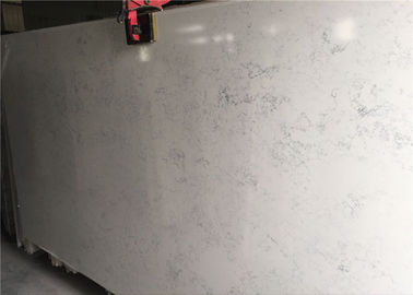China Behandlung der Quarz-Platten-künstliche weiße Carrara-Quarz-polierten Oberfläche fournisseur