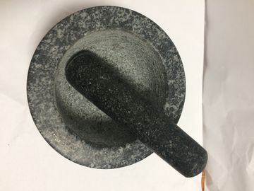 China Naturstein-Granit-Mörser und Stampfe für Küchen-reibende Gewürz-Nahrungsmittelwerkzeuge fournisseur