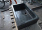 Dunkelgraues Granit-Badezimmer-Becken, leistungsfähige rechteckige Steinwanne fournisseur