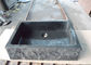 Dunkelgraues Granit-Badezimmer-Becken, leistungsfähige rechteckige Steinwanne fournisseur
