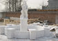 Dekorativer Landschaftsgestaltungsluxusstein für Landhaus-Garten-Hand geschnitzten weißen Marmorbrunnen fournisseur