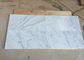 Kundengebundener weißer Carrara-Marmor-Naturstein deckt polierte Oberfläche mit Ziegeln fournisseur