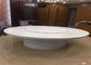 Natürlicher lichtdurchlässiges Weiß-Onyx-runde Marmortischplatte für Wohnzimmer fournisseur