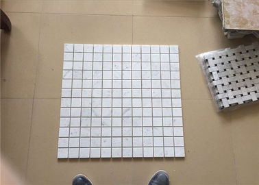 China Quadratische Carrara-weiße Marmormosaik-Wand-Fliesen für Inneneinrichtung fournisseur