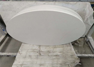 China Fertig-Carrara-weiße Marmortischplatten machen Oberfläche kundengebundene Stärke glatt fournisseur