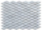 Rautenförmige Form-weiße Marmorsteinmosaik-Fliesen-Diamant-polierte Oberfläche fournisseur
